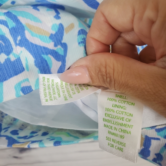 Lilly Pulitzer Gaby Shift Dress Bennet Blue Sz.0 - Picture 9 of 10